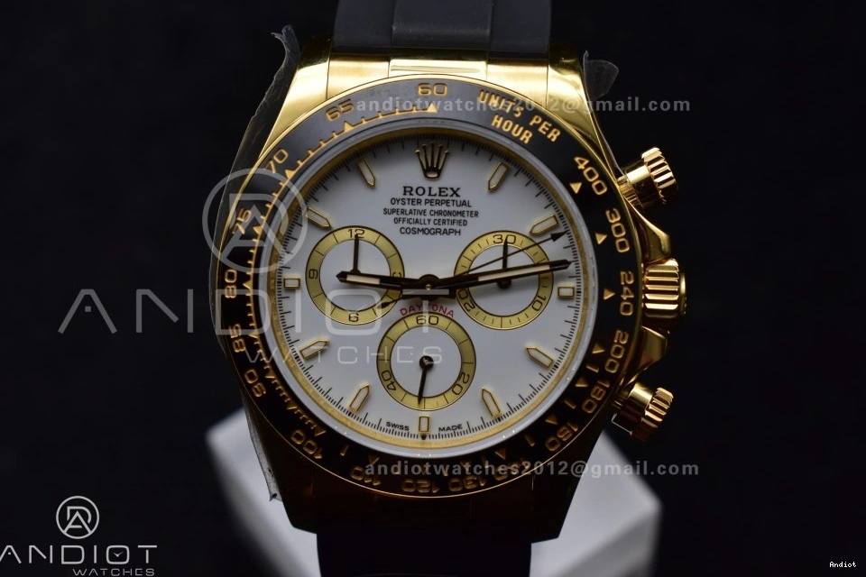 126518 White Oysterflex QF Edition on (Weighted) Daytona Strap V6 Best 1:1 Dial SH4131 1203